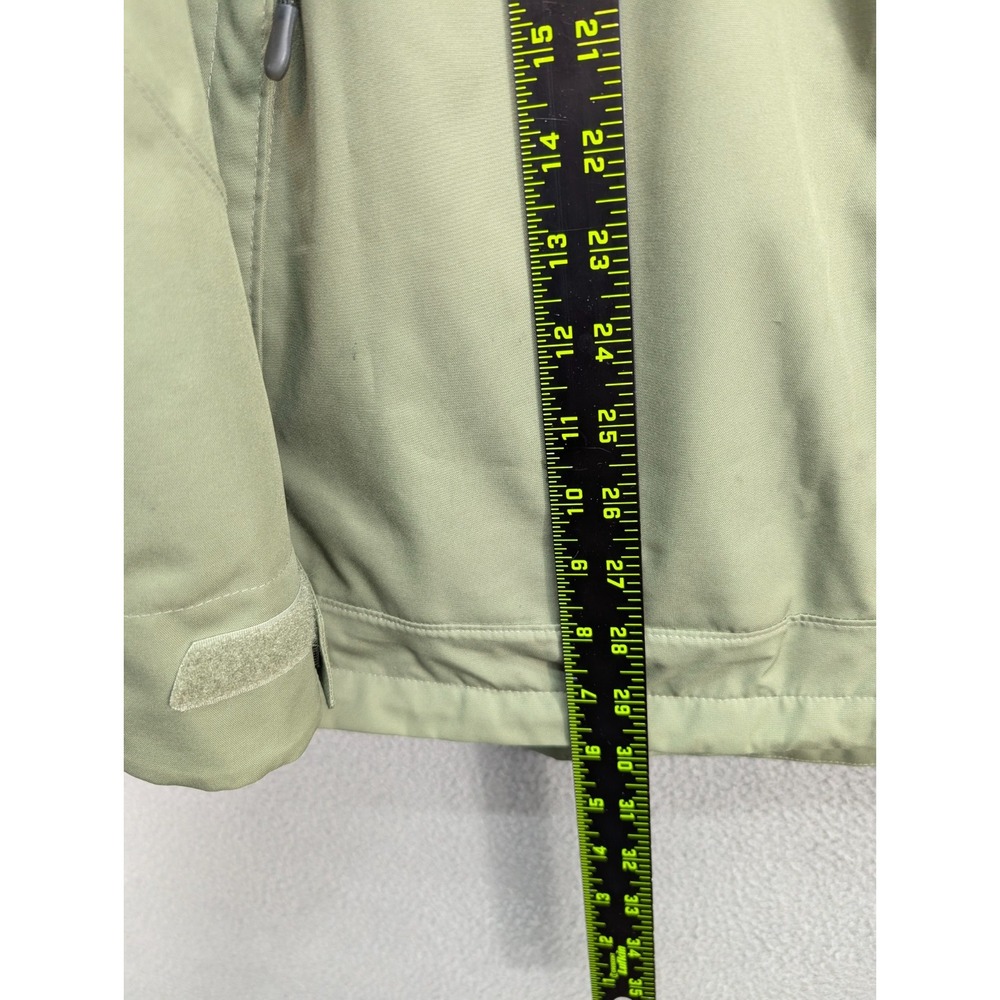 Cabela's Ski Windbreaker Fleece Jacket Men's Sz XL Green Hooded Raincoat Outdoor - Picture 15 of 16
